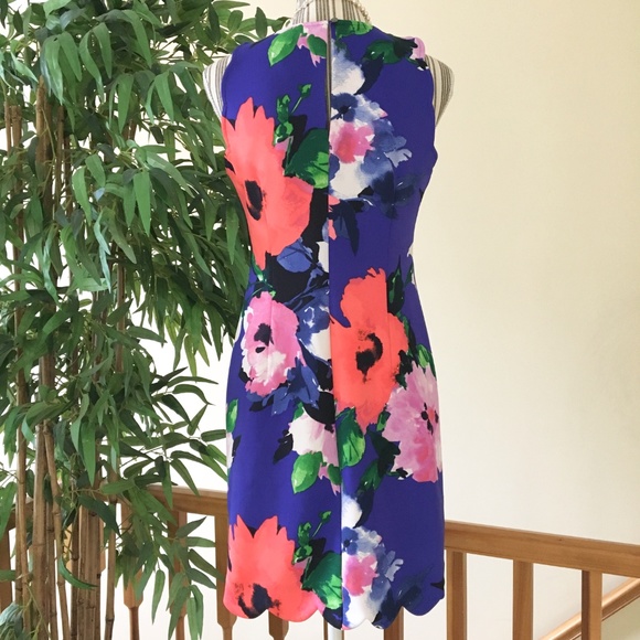 Vince Camuto Floral Shift Dress Size 4 - Picture 3 of 9